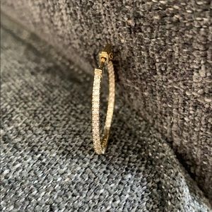 CZ by Kenneth Jay Lane Inside/Outside Earrings